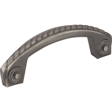 Jeffrey Alexander Z260-3BNBDL Rhodes cabinet drawer pull in satin stainless, additional view