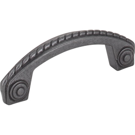 Jeffrey Alexander Z260-3DACM Rhodes cabinet drawer pull in satin stainless, additional view