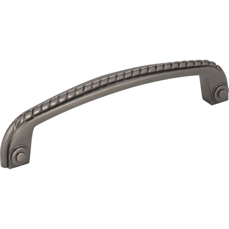 Jeffrey Alexander Z261-128BNB brushed black nickel cabinet drawer pull