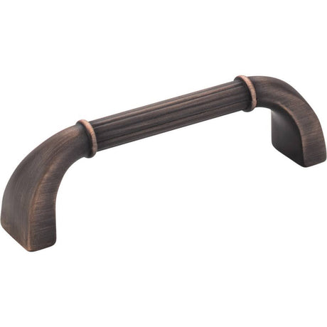 Jeffrey Alexander Z280-DBAC Cordova cabinet drawer pull in satin stainless, additional view