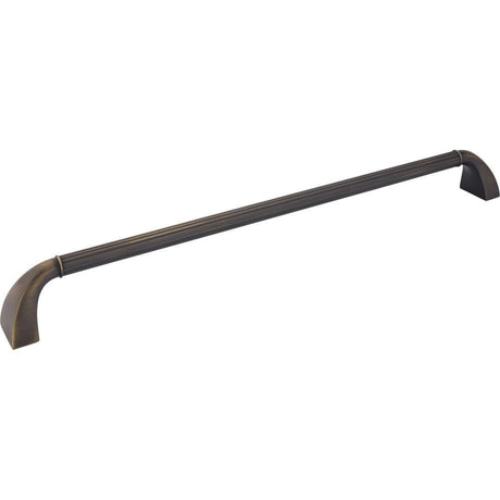 Jeffrey Alexander Z281-18ABSB antique brushed satin brass cabinet pull / appliance pull