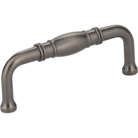Jeffrey Alexander Z290-3-BNBDL Durham cabinet drawer pull in polished brass, additional view