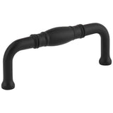 Jeffrey Alexander Z290-3-MB matte black cabinet drawer pull