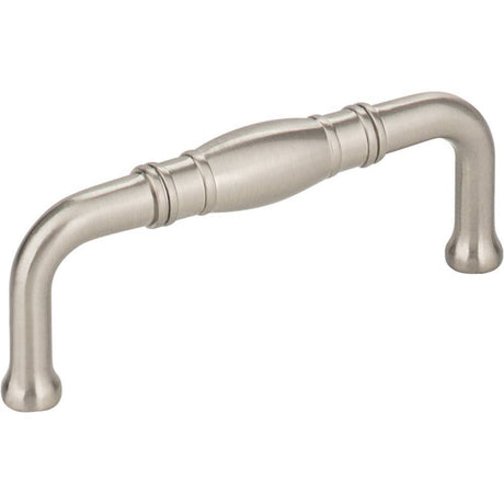 Jeffrey Alexander Z290-3-SN Durham cabinet drawer pull in polished brass, additional view