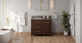 Jeffrey Alexander Katara 42" Dark Walnut Single Sink Bathroom Vanity with Grey Quartz Top - 8 in. Widespread Faucet Top product image 6