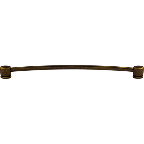 Top Knobs TK66GBZ Oval Thin 12" Center to Center Bar Pull German Bronze
