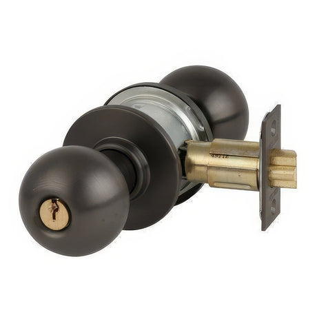 Schlage A53PORB613 Orbit keyed entry door knob, additional view