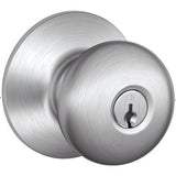 Schlage A53PPLY626LEV A53PD-PLY-LEV Plymouth Keyed Entry Door Knob Satin Chrome