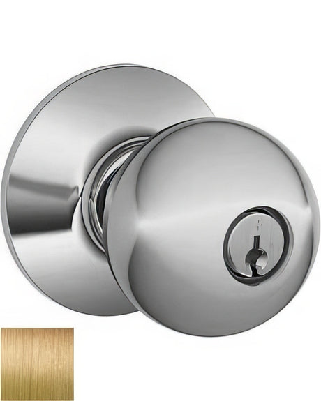 Schlage A53RORB612 Orbit keyed entry door knob, additional view