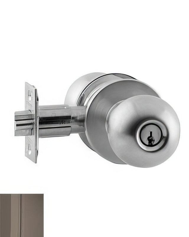 Schlage A70PORB613 Orbit classroom door knob, additional view