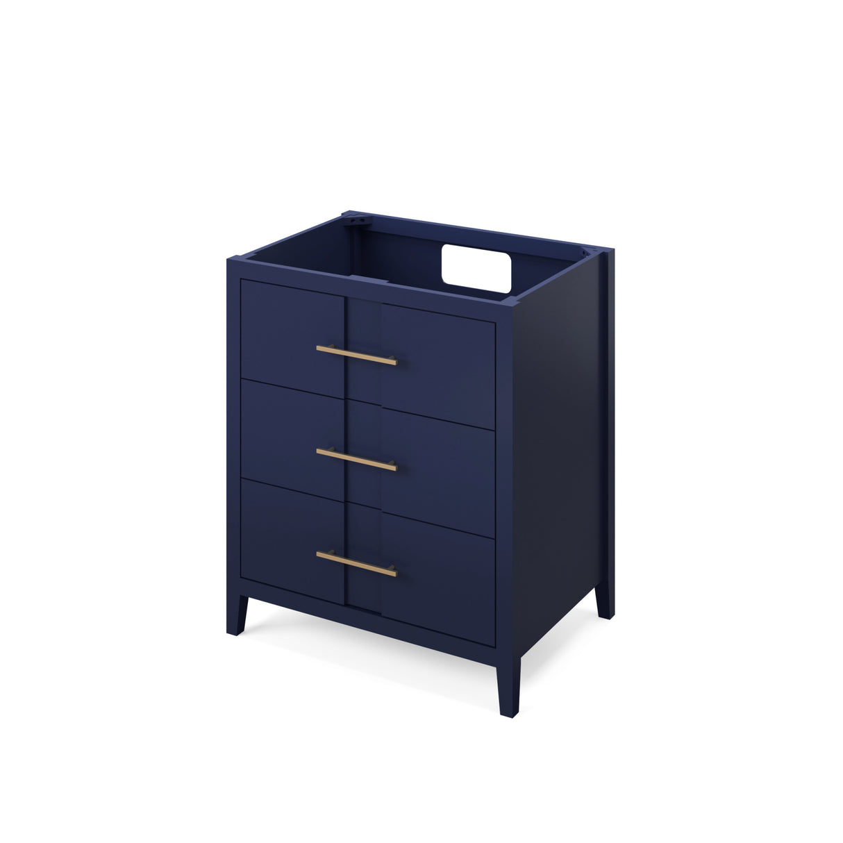 Jeffrey Alexander Katara 30" Hale Blue Single Sink Bathroom Vanity with White Quartz Top - 8 in. Widespread Faucet Top - VKITKAT30BLWQR1 product image 2