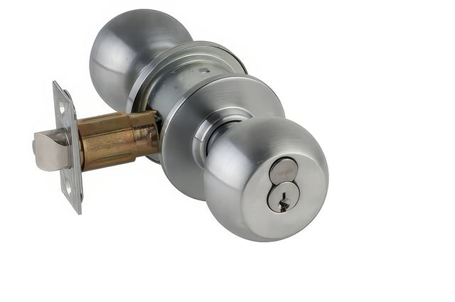 Schlage A80RORB626 Orbit Storeroom Door Knob Satin Chrome