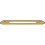 Top Knobs TK3352HB Brockwell 3 3/4" Center to Center Pull Backplate Honey Bronze