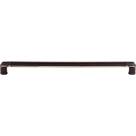 Top Knobs TK207UM Tower Bridge 12" Center to Center Bar Pull Umbrio