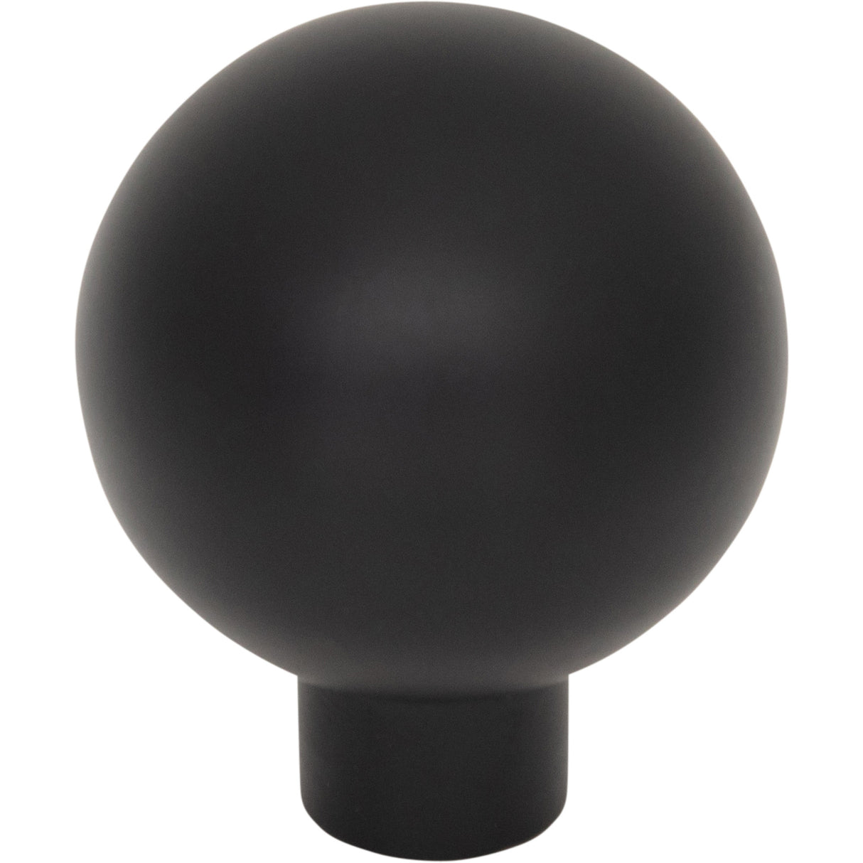 Top Knobs TK3340BLK Brockwell 1 1/8" Diameter Round Knob Flat Black