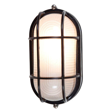 Access Lighting 20292-BL/FST Nauticus Outdoor Wall Sconce Black / Frosted