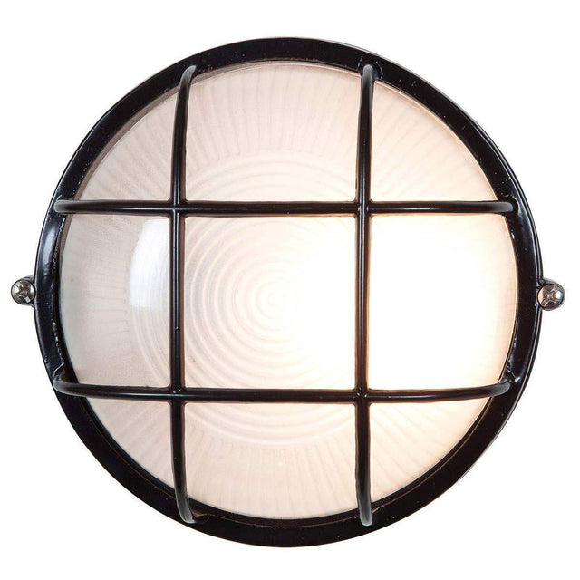Access Lighting 20296-BL/FST Nauticus Outdoor Wall Sconce Black / Frosted