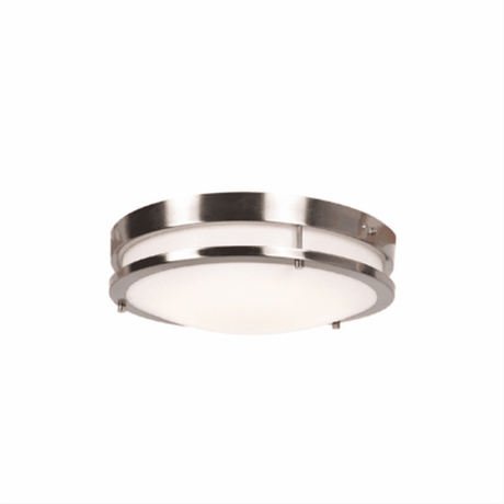 Access Lighting 20465LEDEM-BS/ACR Solero Emergency Backup LED Flushmount Brushed Steel