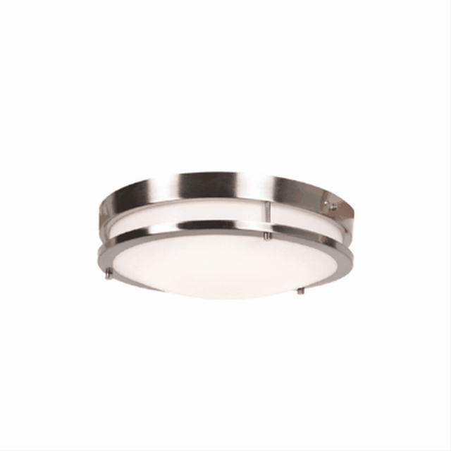 Access Lighting 20465LEDEM-BS/ACR Solero Emergency Backup LED Flushmount Brushed Steel
