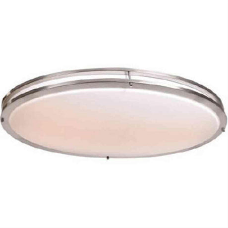 Access Lighting 20468LEDD-BS/ACR Solero Oval Flushmount Brushed Steel
