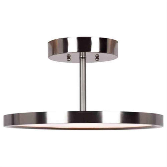 Access Lighting 20494LEDD-BS/ACR Sphere LED Semi-Flush Brushed Steel