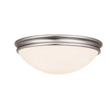 Access Lighting 20724-BS/OPL Atom Flushmount Light Brushed Steel / Opal