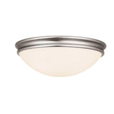 Access Lighting 20725-BS/OPL Atom Flushmount Light Brushed Steel / Opal