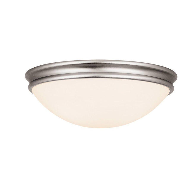Access Lighting 20725-BS/OPL Atom Flushmount Light Brushed Steel / Opal