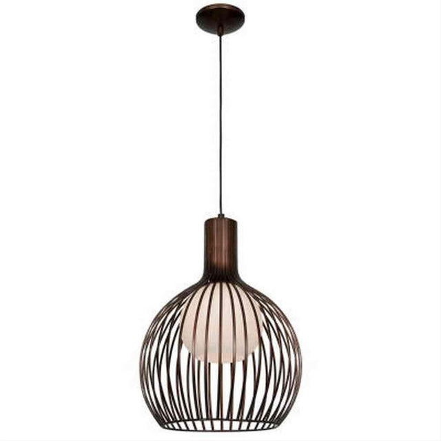 Access Lighting 23435-BRZ/OPL Chuki Metal Ribbed Pendant Bronze