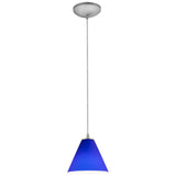 Access Lighting 28004-3C-BS/COB Martini Brushed Steel Cobalt