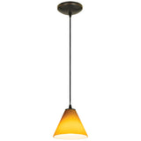 Access Lighting 28004-3C-ORB/AMB Martini Oil Rubbed Bronze Amber
