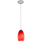 Access Lighting 28011-3C-BS/RUSKY Merlot Brushed Steel