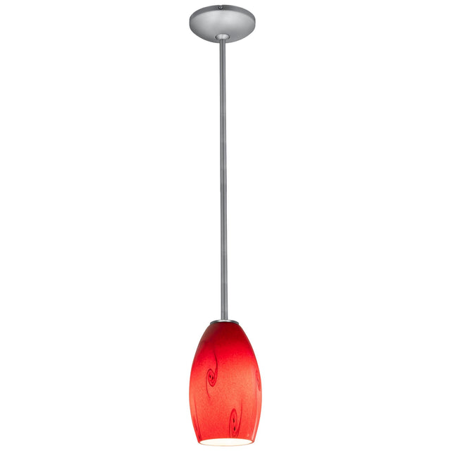 Access Lighting 28011-3R-BS/RUSKY Merlot Brushed Steel