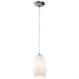 Access Lighting 28012-3C-BS/WHST Champagne Brushed Steel White Stone