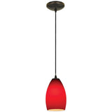 Access Lighting 28012-3C-ORB/RED Champagne Oil Rubbed Bronze