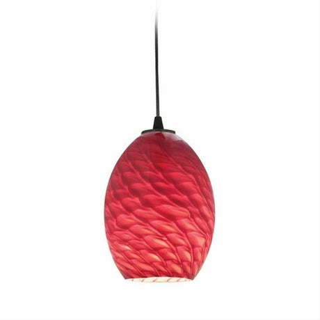 Access Lighting 28023-1C-ORB/REDFB Sydney FireBird Glass Pendant Oil Rubbed Bronze / Red Fire Bird