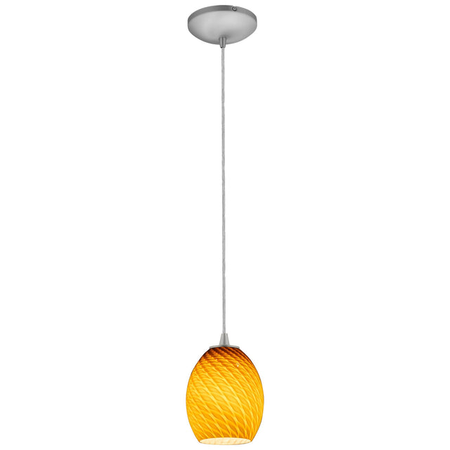 Access Lighting 28023-3C-BS/AMBFB Brandy FireBird Brushed Steel Amber Firebird