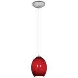 Access Lighting 28023-3C-BS/RUSKY Brandy FireBird Brushed Steel Red Sky