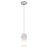 Access Lighting 28030-3C-BS/OPL Cylinder Brushed Steel Opal