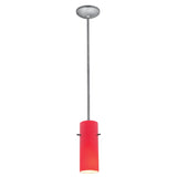 Access Lighting 28030-3R-BS/RED Cylinder Brushed Steel