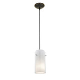 Access Lighting 28033-3C-ORB/CLOP Glass`n Glass Cylinder Oil Rubbed Bronze Clear Opal