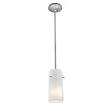 Access Lighting 28033-3R-BS/CLOP Glass`n Glass Cylinder Brushed Steel Clear Opal