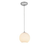 Access Lighting 28085-3C-BS/WHTLN Japanese Lantern Brushed Steel
