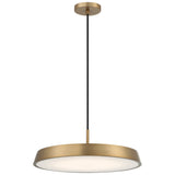 Access Lighting 50977LEDDCS-BG/WHT Tallinn Brushed Gold