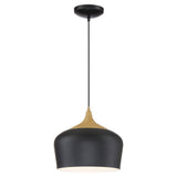 Access Lighting 52057LEDDLP-BL/WGN Blend Black with Wood Grain
