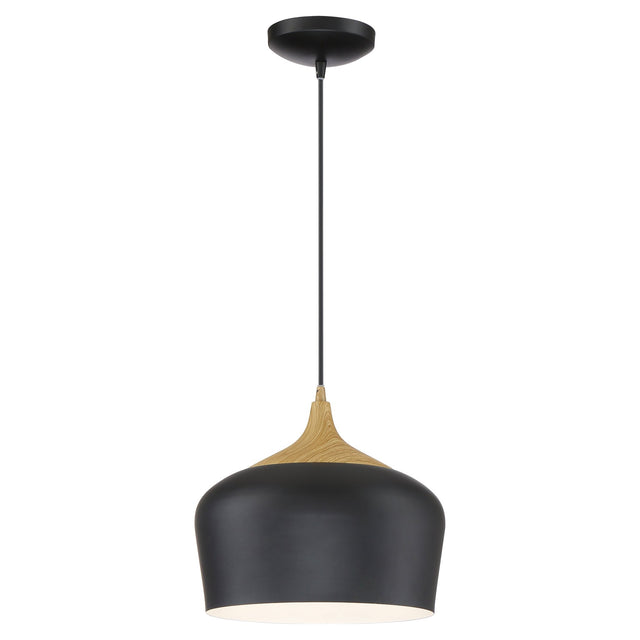 Access Lighting 52057LEDDLP-BL/WGN Blend Black with Wood Grain