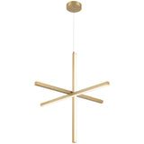 Access Lighting 52065LEDD-BG/ACR Vega Brushed Gold