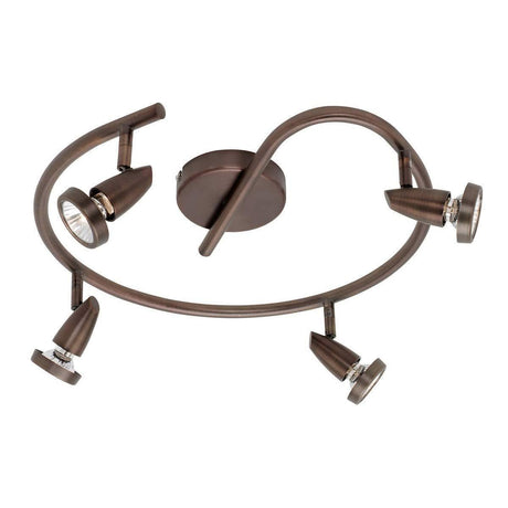 Access Lighting 52222-BRZ Mirage Spiral Spotlight/Semi Flush Ceiling Light Bronze