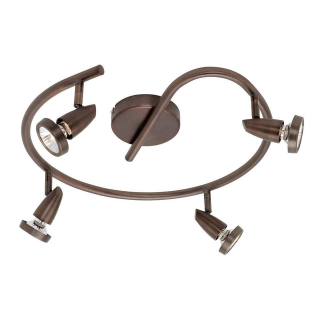 Access Lighting 52222-BRZ Mirage Spiral Spotlight/Semi Flush Ceiling Light Bronze
