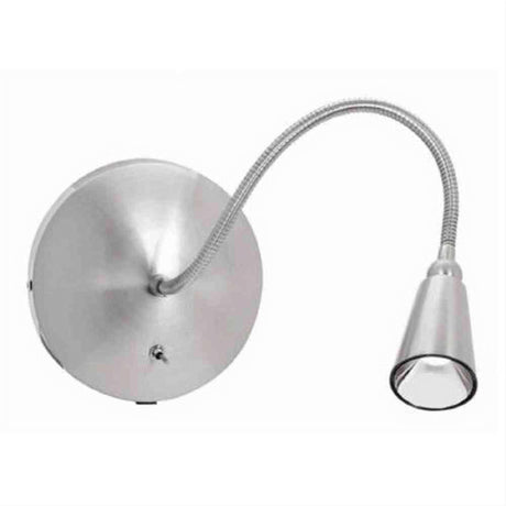 Access Lighting 62089LED-BS LED Gooseneck Wall Lamp Brushed Steel